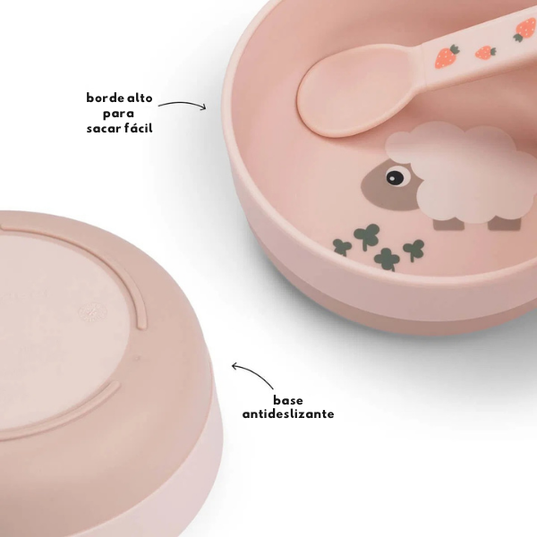 Bol Infantil Antideslizante Foodie Done By Deer - Imagen 2