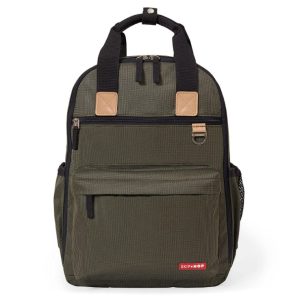 PV20949 Pañalera Morral Multifuncional Verde Oliva Con Cambiador