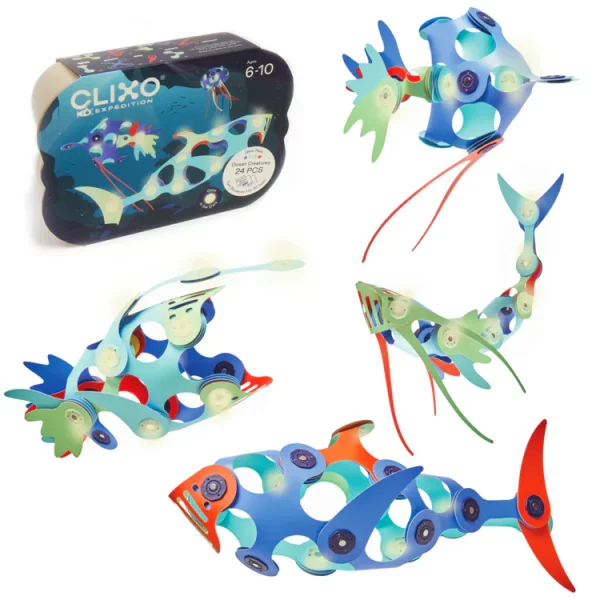 Clixo Ocean Creatures construcciones 24 piezas