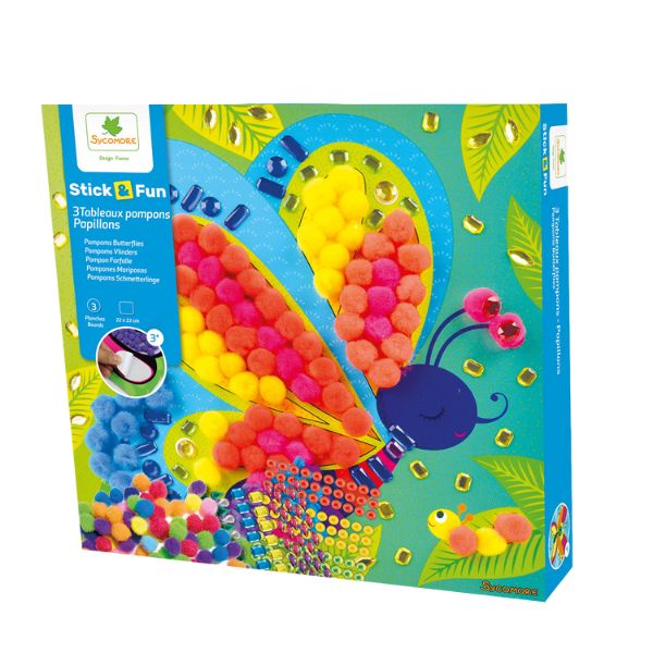 Stick’n Fun Manualidades Pompones Sycomore - Imagen 3