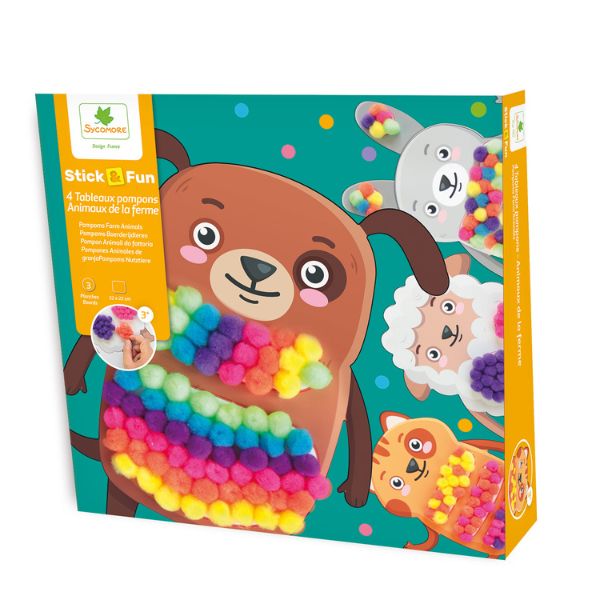 Stick’n Fun Manualidades Pompones Sycomore